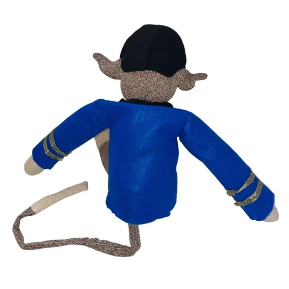 Spock Monkey Sock Monkey Trekkie Sci-fi Star Trek Collectible Plush Animal OAAK - Picture 3 of 4